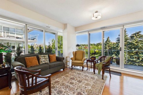 1503-1234 5 Avenue Nw, Calgary, AB - Indoor Photo Showing Living Room