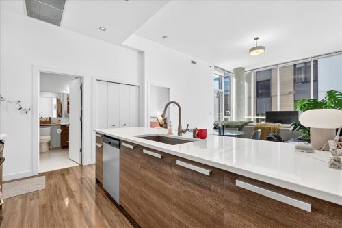 809-235 9A Street Nw, Calgary, AB - Indoor Photo Showing Kitchen With Upgraded Kitchen