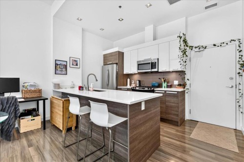 809-235 9A Street Nw, Calgary, AB - Indoor Photo Showing Kitchen With Upgraded Kitchen