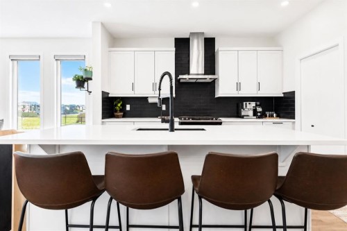 267 Belmont Heath Sw, Calgary, AB - Indoor Photo Showing Kitchen With Upgraded Kitchen