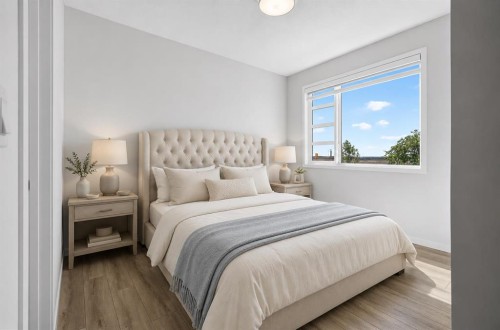 128 Setonstone Manor Se, Calgary, AB - Indoor Photo Showing Bedroom