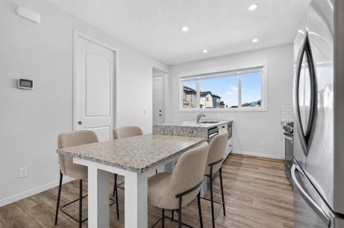 128 Setonstone Manor Se, Calgary, AB - Indoor Photo Showing Dining Room