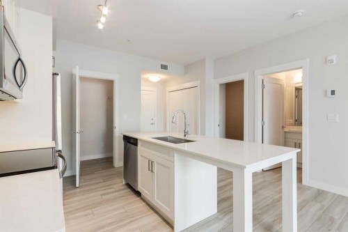 107-500 Auburn Meadows Common Se, Calgary, AB - Indoor Photo Showing Kitchen