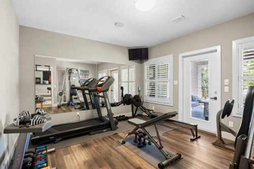 469 Rainbow Falls Way, Chestermere, AB - Indoor Photo Showing Gym Room