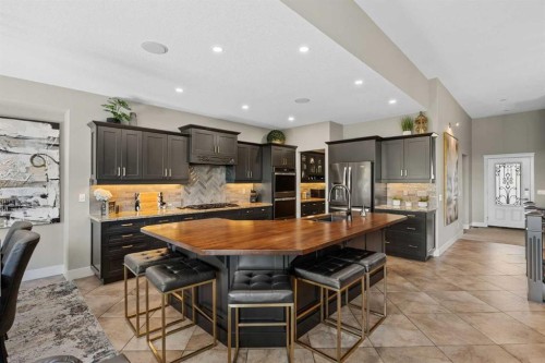 469 Rainbow Falls Way, Chestermere, AB - Indoor Photo Showing Kitchen With Upgraded Kitchen