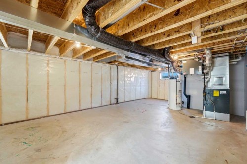 591 Lawthorn Way Se, Airdrie, AB - Indoor Photo Showing Basement