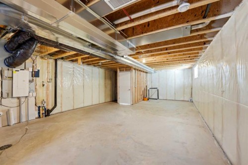 591 Lawthorn Way Se, Airdrie, AB - Indoor Photo Showing Basement