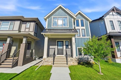 591 Lawthorn Way Se, Airdrie, AB - Outdoor With Facade