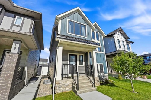 591 Lawthorn Way Se, Airdrie, AB - Outdoor With Facade