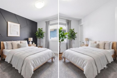 129 Kingsbury Close Se, Airdrie, AB - Indoor Photo Showing Bedroom
