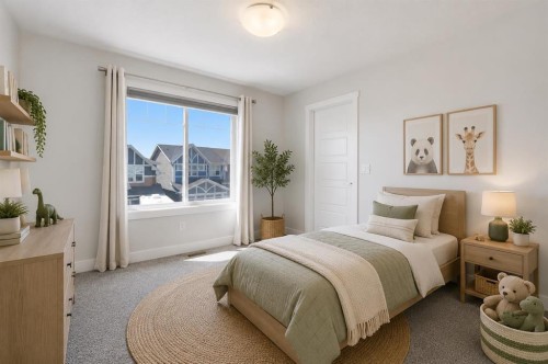 129 Kingsbury Close Se, Airdrie, AB - Indoor Photo Showing Bedroom