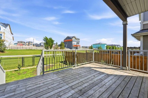 129 Kingsbury Close Se, Airdrie, AB - Outdoor With Deck Patio Veranda With Exterior