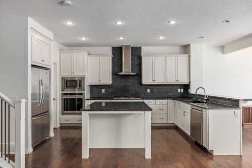 31 Chaparral Valley Way Se, Calgary, AB - Indoor Photo Showing Kitchen With Stainless Steel Kitchen With Upgraded Kitchen