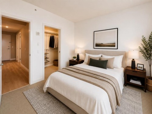 502-225 11 Avenue Se, Calgary, AB - Indoor Photo Showing Bedroom