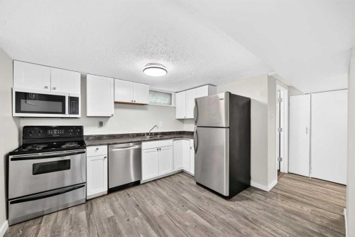 2016 46 Street Se, Calgary, AB - Indoor Photo Showing Kitchen With Double Sink