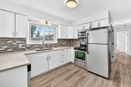 2016 46 Street Se, Calgary, AB - Indoor Photo Showing Kitchen With Upgraded Kitchen
