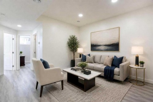 112 Lucas Street Nw, Calgary, AB - Indoor Photo Showing Living Room