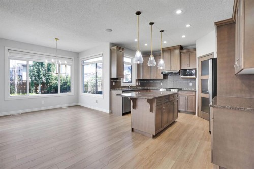 117 Hawkmere Place, Chestermere, AB - Indoor Photo Showing Kitchen With Upgraded Kitchen