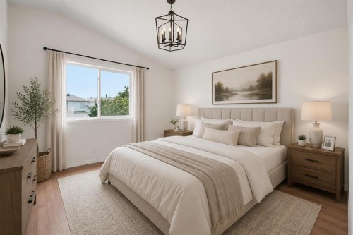 66 Arbour Wood Mews Nw, Calgary, AB - Indoor Photo Showing Bedroom