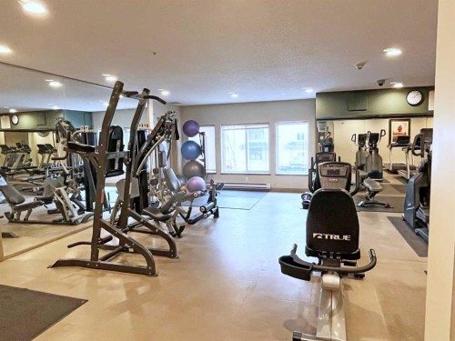 305-30 Discovery Ridge Close Sw, Calgary, AB - Indoor Photo Showing Gym Room