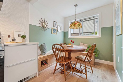 101-740 Bracewood Drive Sw, Calgary, AB - Indoor Photo Showing Dining Room