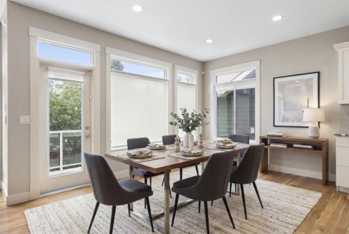 16 Auburn Sound Crescent Se, Calgary, AB - Indoor Photo Showing Dining Room