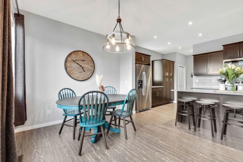 1714 Montgomery Gate Se, High River, AB - Indoor Photo Showing Dining Room