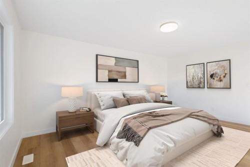 53 Versant Point Sw, Calgary, AB - Indoor Photo Showing Bedroom