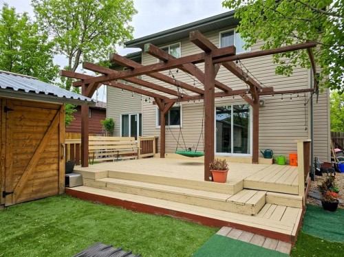 80 Taylor Way Se, Airdrie, AB - Outdoor With Deck Patio Veranda With Exterior