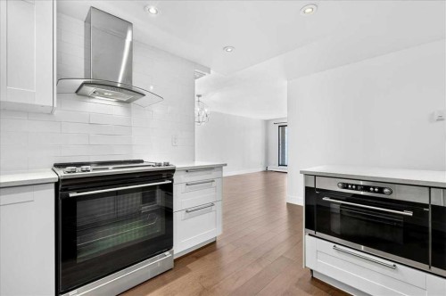 204-1011 12 Avenue Sw, Calgary, AB - Indoor Photo Showing Kitchen With Upgraded Kitchen