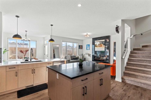 116 Ambleside Crescent Nw, Calgary, AB - Indoor Photo Showing Kitchen With Upgraded Kitchen