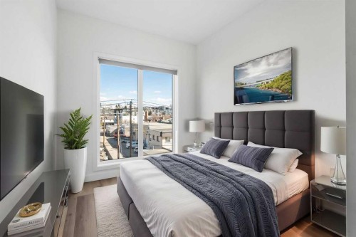 401-455 1 Avenue Ne, Calgary, AB - Indoor Photo Showing Bedroom