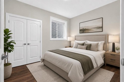 62 Evansfield Green Nw, Calgary, AB - Indoor Photo Showing Bedroom