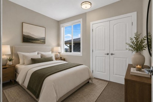 62 Evansfield Green Nw, Calgary, AB - Indoor Photo Showing Bedroom