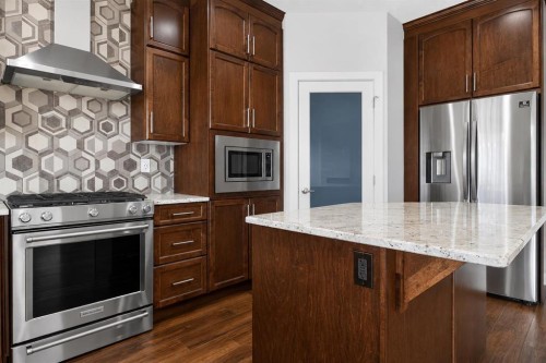 62 Evansfield Green Nw, Calgary, AB - Indoor Photo Showing Kitchen With Stainless Steel Kitchen With Upgraded Kitchen