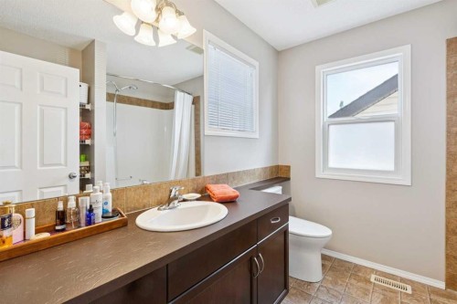 147 Sunset Cove, Cochrane, AB - Indoor Photo Showing Bathroom