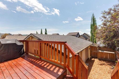 147 Sunset Cove, Cochrane, AB - Outdoor With Deck Patio Veranda