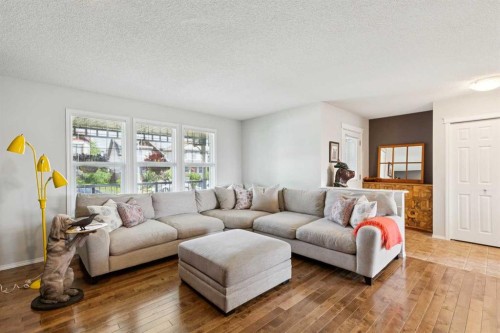 147 Sunset Cove, Cochrane, AB - Indoor Photo Showing Living Room