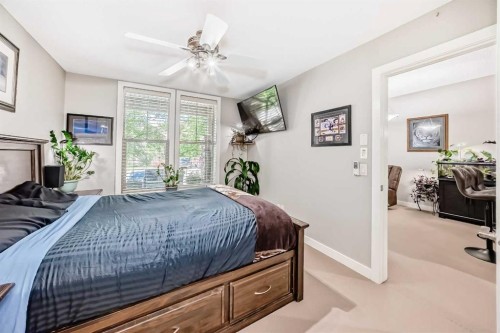 113-201 Sunset Drive, Cochrane, AB - Indoor Photo Showing Bedroom