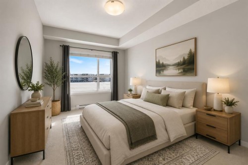 305-20 Seton Park Se, Calgary, AB - Indoor Photo Showing Bedroom