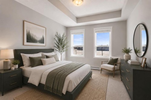 305-20 Seton Park Se, Calgary, AB - Indoor Photo Showing Bedroom