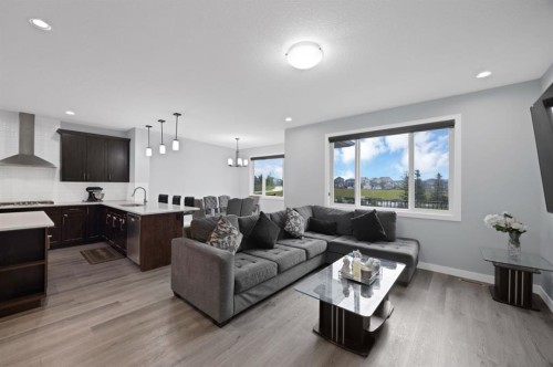 76 Red Embers Square Ne, Calgary, AB - Indoor Photo Showing Living Room
