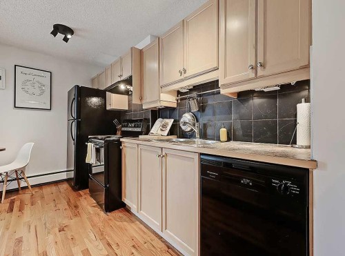 305-112 23 Avenue Sw, Calgary, AB - Indoor Photo Showing Kitchen