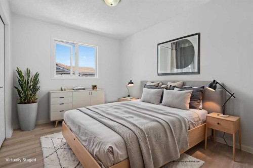 78 Hamptons Circle Nw, Calgary, AB - Indoor Photo Showing Bedroom