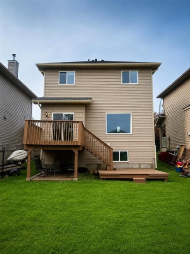 744 Luxstone Landing Sw, Airdrie, AB - Outdoor With Deck Patio Veranda With Exterior
