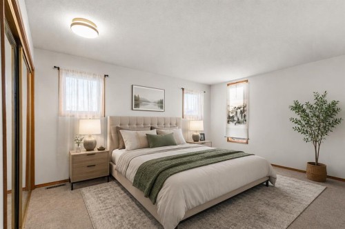132 Scenic Cove Circle Nw, Calgary, AB - Indoor Photo Showing Bedroom