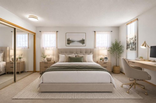 132 Scenic Cove Circle Nw, Calgary, AB - Indoor Photo Showing Bedroom