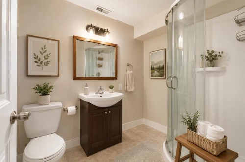 132 Scenic Cove Circle Nw, Calgary, AB - Indoor Photo Showing Bathroom