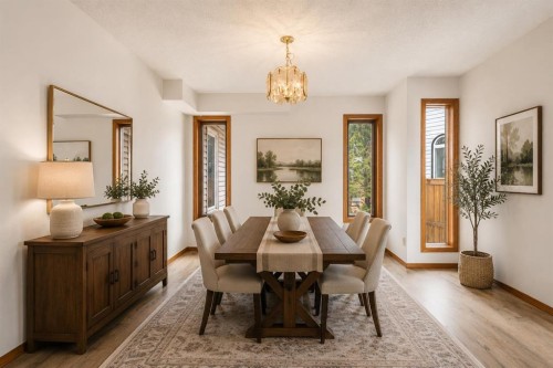 132 Scenic Cove Circle Nw, Calgary, AB - Indoor Photo Showing Dining Room