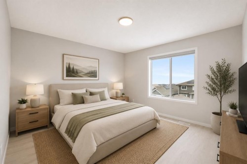 22 Edith Manor Nw, Calgary, AB - Indoor Photo Showing Bedroom